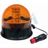 Rotativo base magnética ambar 12-24v led triple función.