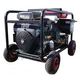 Self-contained petrol pressure washer WITH electric start and battery
