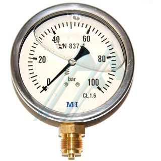Man&ocirc;metro &oslash; 100 com glicerina 0-100 kg sa&iacute;da vertical