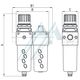Assembly of the filter regulator and CMC lubricator