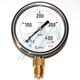 Pressure gauge ø 100 with glycerin 0-400 kg vertical outlet