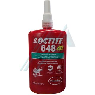 Loctite 648 фиксатор высокой механической прочности и тепловой 250 мл