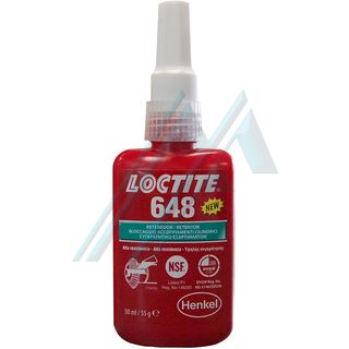 Loctite 648 retainer, high mechanical resistance and thermal 50 ml