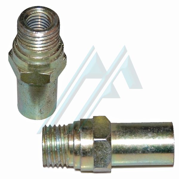 Fitting brake male M. 14X1.5 female M9 L15 adapter