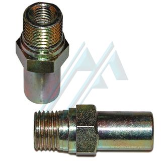 Raccord mâle M.14X1.5 femelle M9X125 L-15 franc