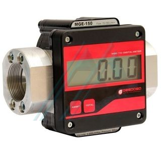 Litre compteur m&eacute;canique en aluminium avec joints toriques en viton (de 10 &agrave; 90 l/min &plusmn;1%