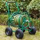 Wheelbarrow metal with winder for hose 80 m
