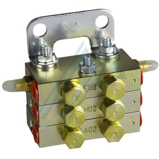 Distribuidor progressivo ZPA, 1 entrada e 6 sa&iacute;das