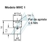 Circuito inserido em válvula multiporta HAWE WVC 1