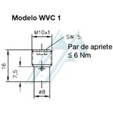 Circuito inserido em válvula multiporta HAWE WVC 1
