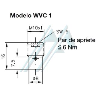 Circuito inserido em válvula multiporta HAWE WVC 1