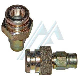 Conector f&ecirc;mea reto JIC 3/8"24H