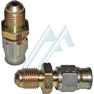 Verschraubung stecker, gerade konvex M10X100