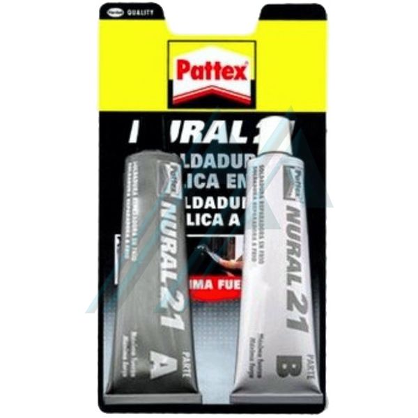 Pattex Nural 21, soldadura reparadora metálica en frío, pega&repara, 120  ml, blanco : .es: Bricolaje y herramientas