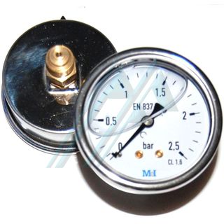 Pressure gauge &oslash; 63 with glycerine 0-2.5 kg rear exit
