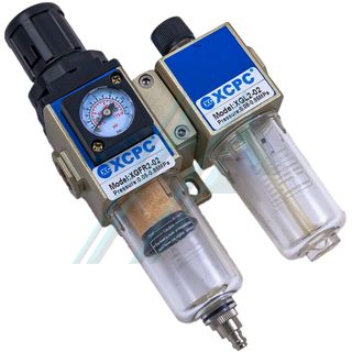 Filtration equipment F + R + L 1/4 "with pressure gauge XGWL2-02