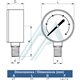 Manometro Ø 53 0-4 Kg filetto verticale 1/4 "