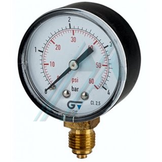 Pressure gauge Ø 53 of 0-2.5 Kg vertical thread 1/4 "