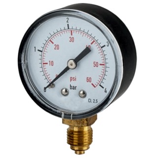Pressure gauge Ø 53 of 0-2.5 Kg vertical thread 1/4 "