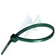 Attache-câble en nylon dentelé vert 2,5 x 100 mm