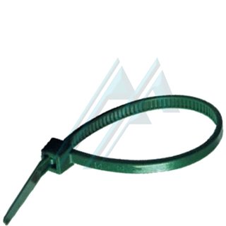 4,8 x 300 mm grüner gezackter Nylonkabelbinder