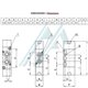 5/2-way pneumatic valve, G 1/8 ports, bistable