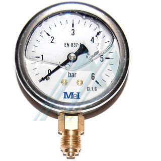 Man&oacute;metro &oslash; 63 con glicerina 0-6 kg. salida vertical 1/4