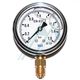 Pressure gauge ø 63 with glycerin from -1 to 5 kg. vertical outlet 1/4
