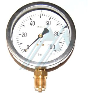 压力计直径100干的0-100公斤垂直的出口