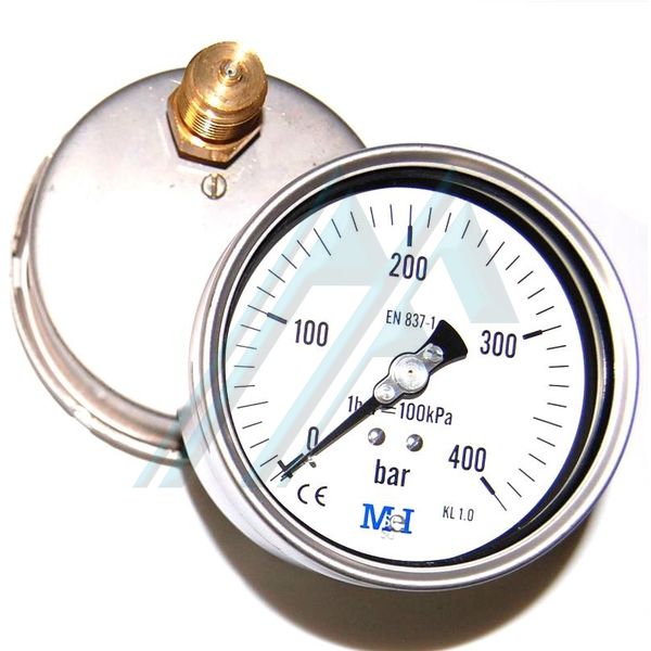 Manometer ø 100 dry 0400 kg rear exit