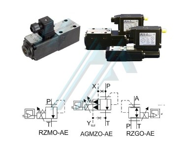 With analog electronics and integrated without pressure transducer ATOS