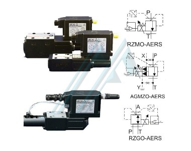 With electronic digital built-in and with connection to a pressure transducer external to ATOS