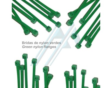 Kabelbinder aus Nylon grün