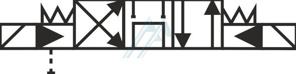 4/2-Wegeventil, direktgesteuert, Nenngröße 6 (Symbol H), 12V